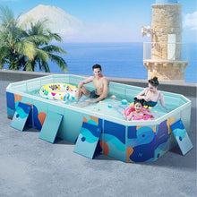 Large Foldable Family Swimming Pool – Non-Inflatable Above Ground Pool for Adults & Kids