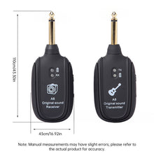 2.4GHz Wireless Guitar Transmitter & Receiver – Low Latency Audio System