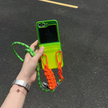 Samsung Z Flip Crossbody Phone Case - Fluorescent Green