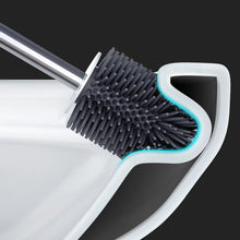 Silicone TPR Toilet Brush Wall-mounted Cleaning Brush For Bathroom.