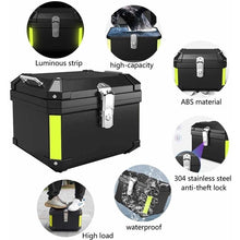 45L Motorcycle Top Case – Large Capacity Waterproof Rear Trunk for Scooter, E-Bike & Motorcycle