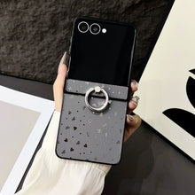 Samsung Galaxy Z Flip Case with Ring – Cute Star & Heart Protective Cover
