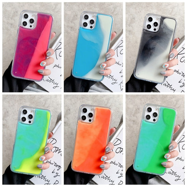 Glow in the Dark Shockproof iPhone Case – TPU Protective Cover for iPhone 11–17 Pro Max