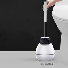Silicone TPR Toilet Brush Wall-mounted Cleaning Brush For Bathroom.