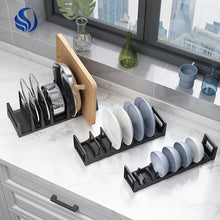 Space Aluminum Draining Dish Rack Cutlery Rack Drawer.