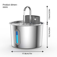 2.2L Automatic Cat Water Fountain – 304 Stainless Steel Pet Water Dispenser