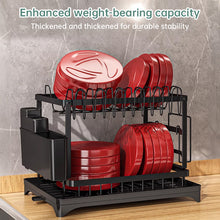 2-Tier Household Dish Rack: Countertop Storage with Drainboard