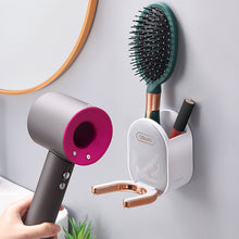 Wall Mounted Hair Dryer Holder – Bathroom Storage Rack for Hair Dryer & Styling