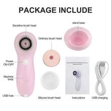 Electric Facial Cleansing & Beauty Massager 7-in-1 – Facial Brush, Exfoliator & Skin Care Device