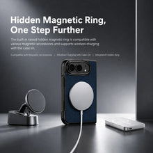 Magnetic Carbon Fiber Patterned Phone Case For iPhone DuoiPhone 18 Fold For Magsafe With Screen Glass Lens Protector Cover