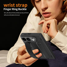 Phone Strap Holder Kickstand Glass Film Case for Iphone Duo 18 Fold Shockproof Phone Accessories Covers