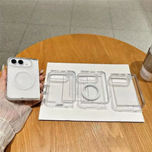 Luxury Transparent MagSafe Case for iPhone 18 Ultra & Fold – Slim Shockproof Magnetic PC Cover
