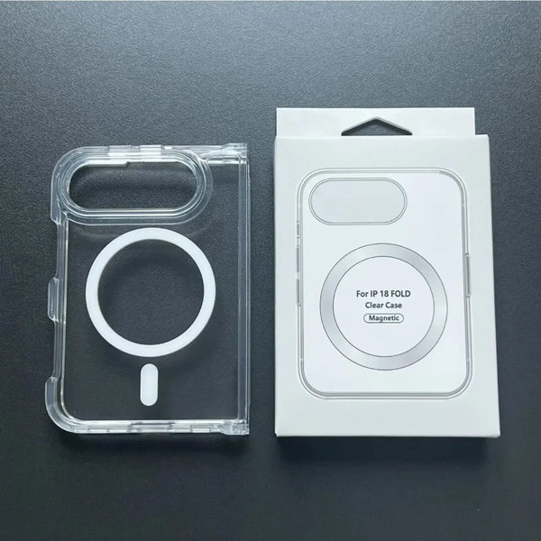 Original For Magsafe Magnetic Wireless Charging Phone Case For iPhone 18 Ultra Clear Protective Cover For iPhone 18 Fold Case