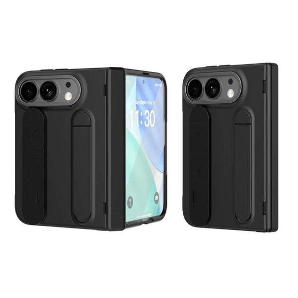 Phone Strap Holder Kickstand Glass Film Case for Iphone Duo 18 Fold Shockproof Phone Accessories Covers