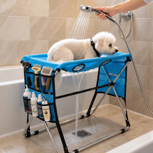 Foldable Pet Grooming Hammock – Dog & Cat Bathing, Nail Trimming & Grooming Stand