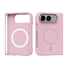 Simple Magnetic Skin-Feel Liquid Silicone Phone Case‌ For iPhone Ultra iPhone 18 Fold Shockproof for Magsafe Flexible Slim Cover