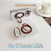 Luxury 3-in-1 360° Rotating MagSafe iPhone Case – Transparent Magnetic Holder & Shockproof Cover