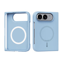 Simple Magnetic Skin-Feel Liquid Silicone Phone Case‌ For iPhone Ultra iPhone 18 Fold Shockproof for Magsafe Flexible Slim Cover