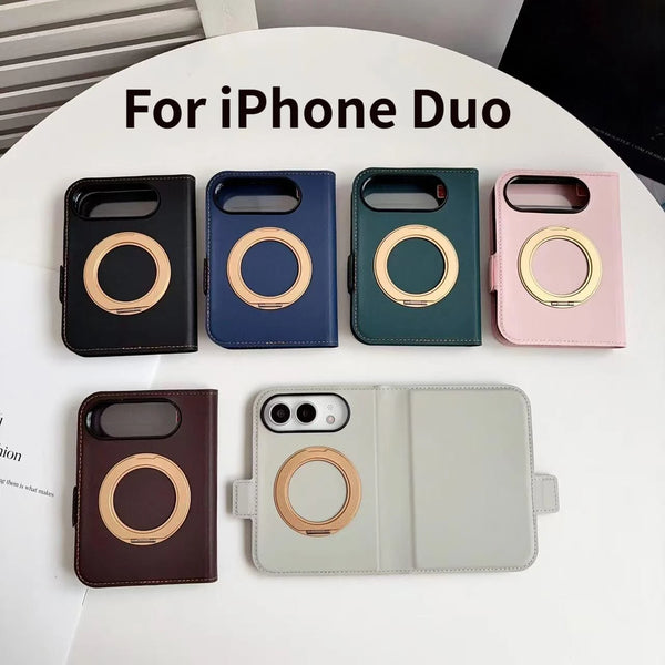 360° Rotating MagSafe Wallet Case for iPhone – Magnetic Phone Cover with Card Holder & Kickstand