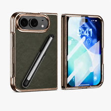 Executive iPhone 18 Fold Case – Built-In Screen Protector, Magnetic Stand & Touch Pen