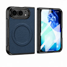 Magnetic Carbon Fiber Patterned Phone Case For iPhone DuoiPhone 18 Fold For Magsafe With Screen Glass Lens Protector Cover