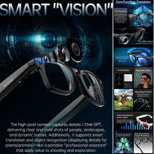 AI Smart Glasses with 13MP Camera – AI Translation, Photo Recognition, Bluetooth Calls & Music