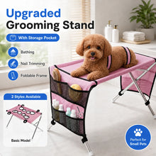 Foldable Pet Grooming Hammock – Dog & Cat Bathing, Nail Trimming & Grooming Stand