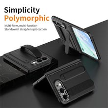 Phone Strap Holder Kickstand Glass Film Case for Iphone Duo 18 Fold Shockproof Phone Accessories Covers
