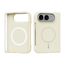 Simple Magnetic Skin-Feel Liquid Silicone Phone Case‌ For iPhone Ultra iPhone 18 Fold Shockproof for Magsafe Flexible Slim Cover